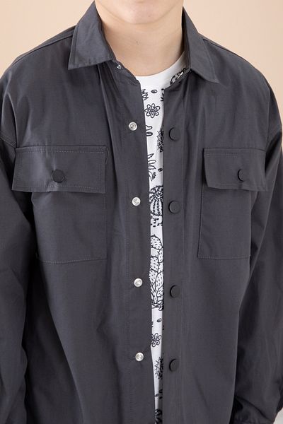 Cansın Mini Smoked Boy's Chest Pocket 3 Piece Set 20350