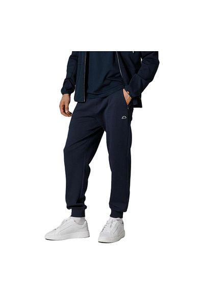 Ellesse Pantaloni de trening pentru bărbați, din bumbac elastic, cu potrivire confortabilă, cu picior elastic, pantaloni de trening pentru bărbați EM219