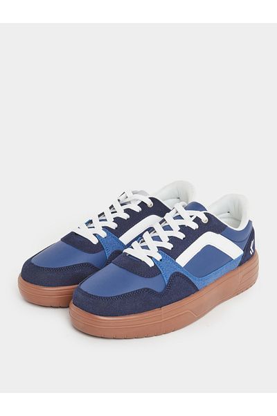 Styli Court Shoes Color Block Lace Up Sneakers