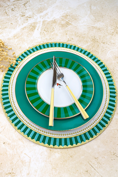 WEARE2 Yeşil Turkuaz Pip Studio Love Birds Uyumlu Amerikan Servis - 1 Adet