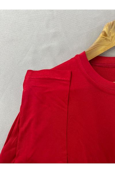 skycott Red Viscose Long Sleeve Women's Body - Crew Neck Tank Top T-Shirt