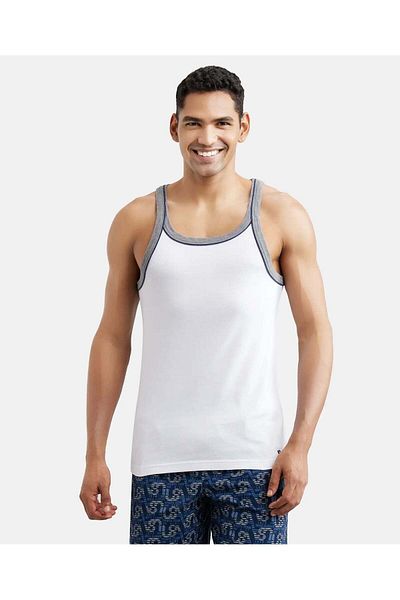JOCKEY USA Originals Fishion Vest US54-01 White