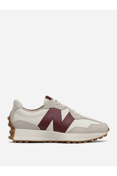 New Balance 327 Leather Look Lace Up Sneakers