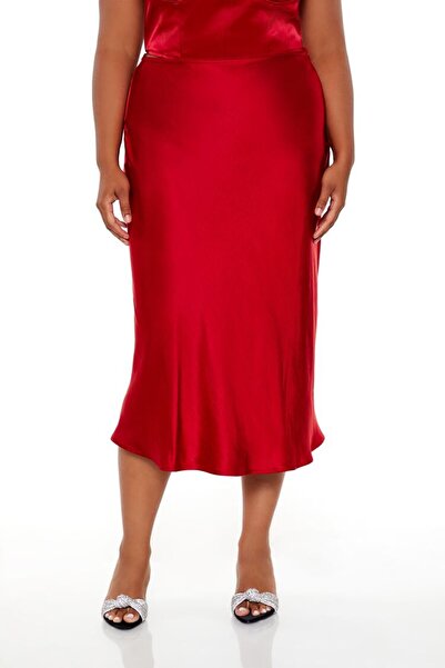 Forever 21 Plus Size Saten Etek