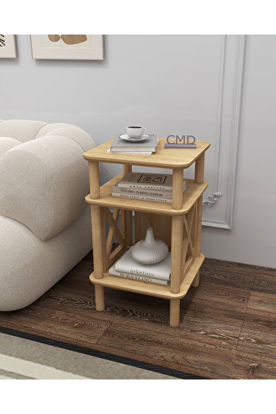 ÇMD ÇAKIR MOBİLYA DEKORASYON Castagno Komodin Minimalist Mdf Ve Ahşap Ayaklı Tasarım - Oturma Odası - Mutfak - Yatak Odası