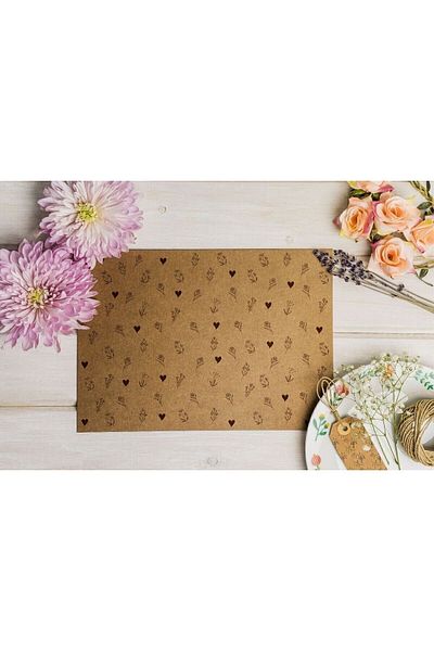 Retro Pack 36 Pieces of Patterned Oil Paper in 1 Box - Presentation Paper - Vintage Presentation Paper - Oil Paper