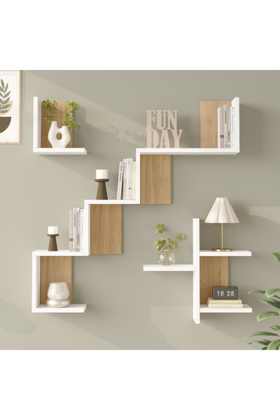 Yurudesign Shelf 27 Duvar Rafı Sepet-Beyaz WL27-SW