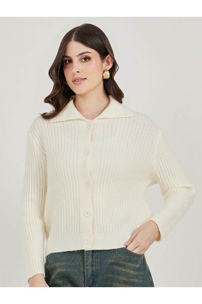 Styli Regular Length Regular Fit Buttoned Knit Cardigan