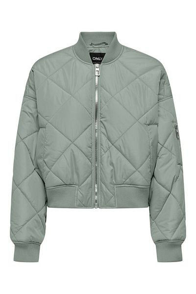 ONLY Women's Green2 Onlviola Short Bomber Cs Otw Coat 15315312 -Jadeite