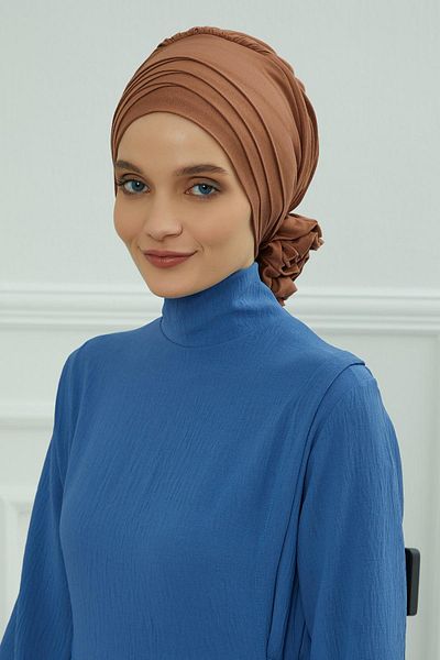 Aisha's Design موديل B-14 بونيم قطني ممشط متقاطع
