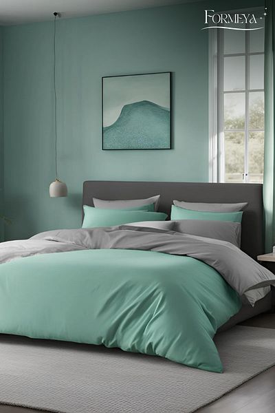 Formeya Elastisches Bettbezug-Set für Einzelbett – 1 Kissenbezug