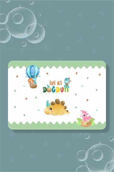 neşeli günlerim طفل ديناصور تحت عنوان - 18 قطعة من ملصقات الفقاعات الرغوية ال...