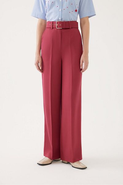 Exquise Wide Leg Regular High Waist Trousers