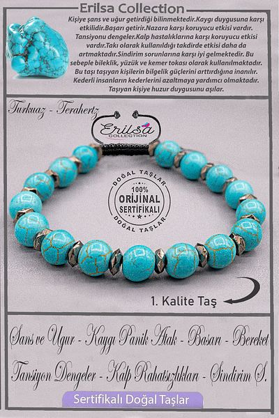 Erilsa Aaa+ Quality Terahertz - Turquoise Bracelet (Turquoise)