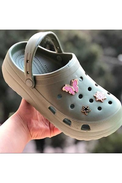 Pandalina Butterfly Patterned Phylon Sandals for Mother and Daughter - Light Sole and Non-Slip Slippers