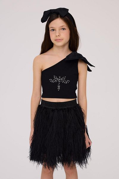 Tyess Bg Store Черна блуза за момичета