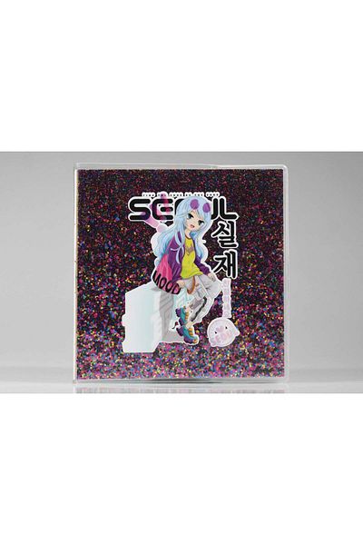 4nio Caiet mic de SEOUL SILVERY ROZ ÎNCHIS