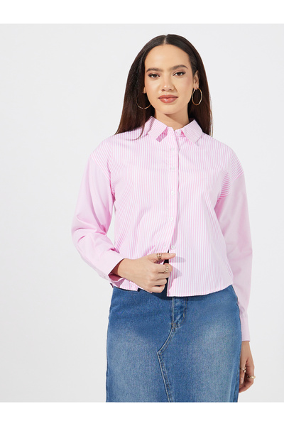 Styli Striped Regular Fit Collared Shirt