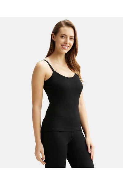 JOCKEY Thermal Spaghetti Top 2501-01 Black