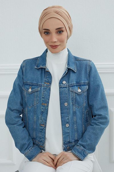 Aisha's Design حقيبة قطنية ممشطة مطوي موديل B-19
