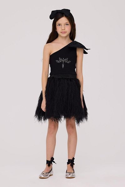 Tyess Bg Store Черна блуза за момичета