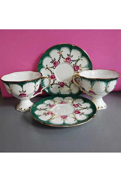 BY.RAYKA PORSELEN El Dekor Coffee Cup for Two