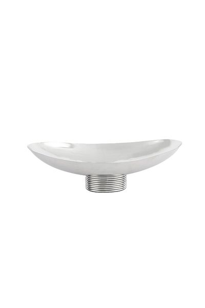 Mikasa Moor Silver Oval Metal Bowl 32X15X10 cm