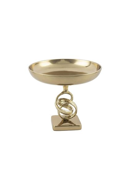 Mikasa Moor Antique Gold Metal Bowl with Legs 28X24 cm