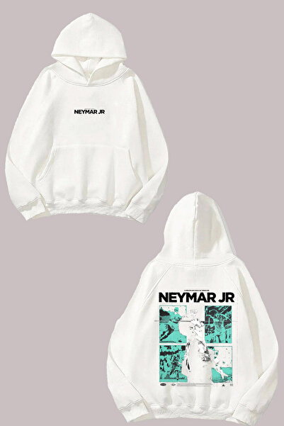 Anetos Λευκό φούτερ Neymar Jr Design Back με τύπωμα