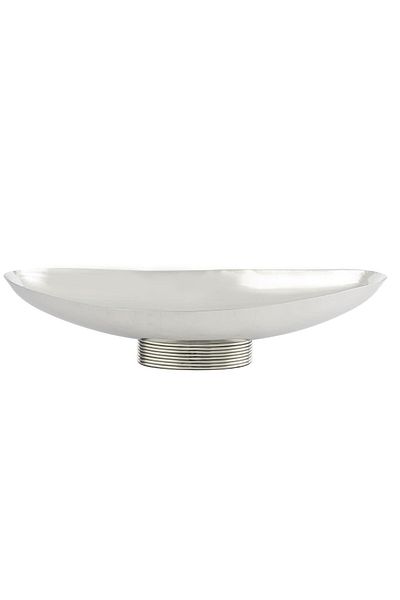 Mikasa Moor Silver Oval Metal Bowl 45X18X10 cm