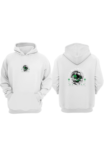 Anetos Λευκό φούτερ The Alien Found Design Backpack με τύπωμα