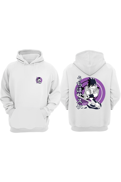 Anetos Sasuke Design Rucsac cu imprimeu Alb Swea tricou