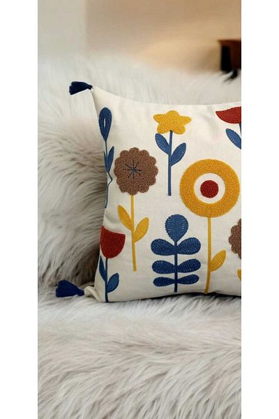 LUWİNO HOME Perna cu model Punch Star cu pompon - 43x43 cm