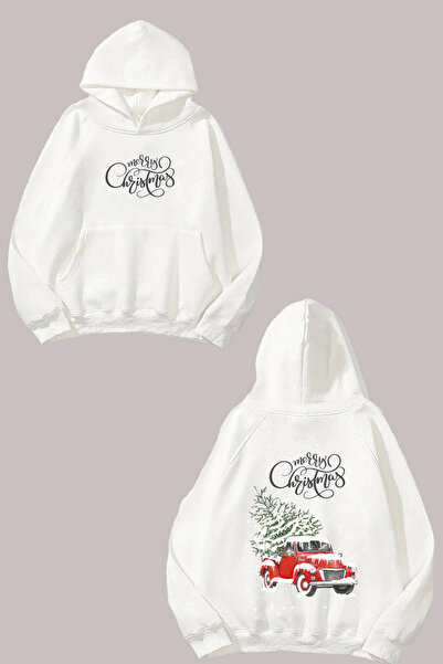 Anetos Καλά Χριστούγεννα Σχέδιο Αυτοκινήτου Σακίδιο πλάτης με τύπωμα Λευκό φο...