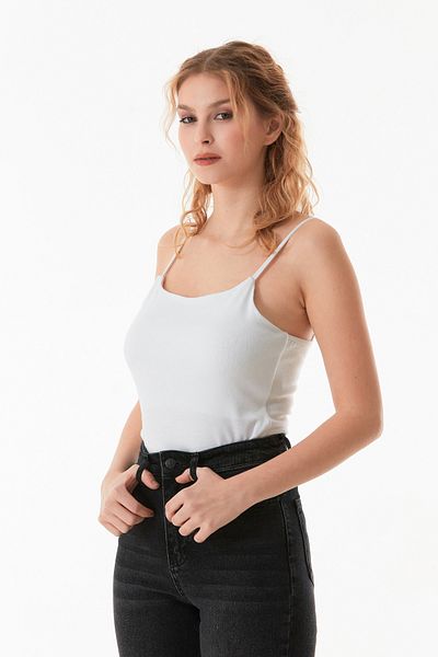 Fulla Moda Βασικό σώμα με λουράκι με κουμπωτά
