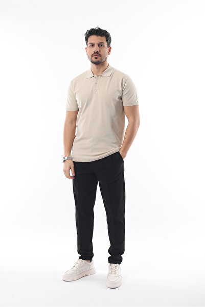 İDS COLLECTİON ERKEK VİSKOZ KARIŞIMLI TRİKO POLO T-SHIRT 3 DÜĞMELİ ESNEK VE NEFES ALAN KALİTELİ