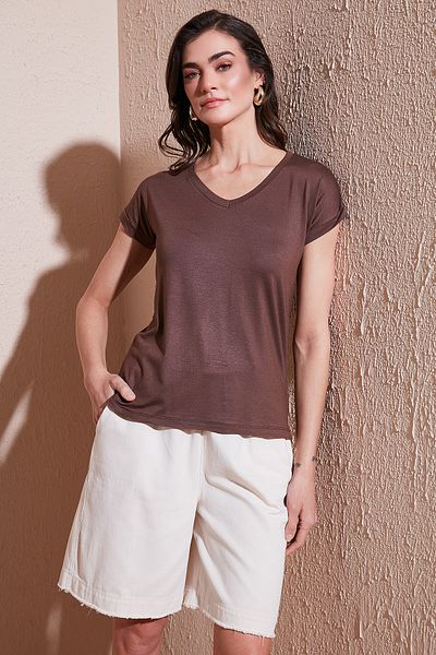 Lela V-Neck Relaxed Cut Blouse Blouse 5862000