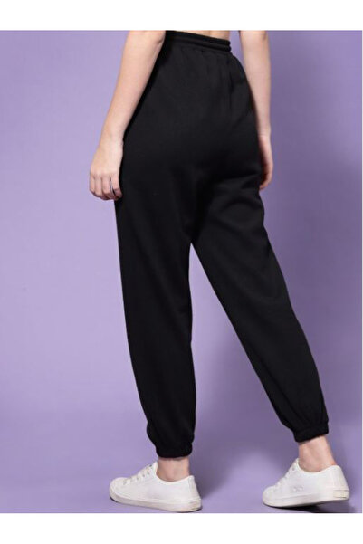 Kassually By Styli Solid Cuffed Joggers with Drawstring