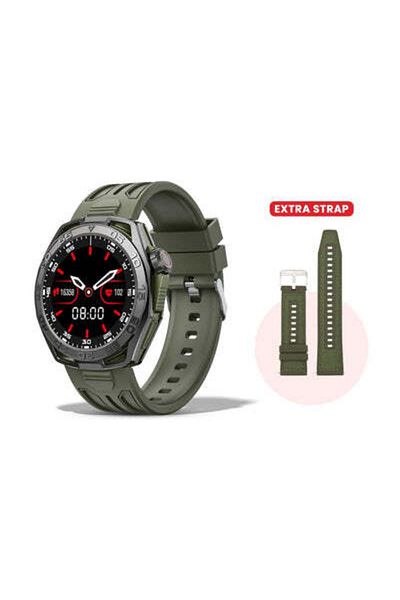 telux VITAL Smart Calling Watch with 1.43” AMOLED Display, 2 Strap & AI Voice Assistant, Green