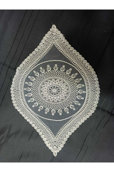 S.Y Embroidered Tray Cover with Cord