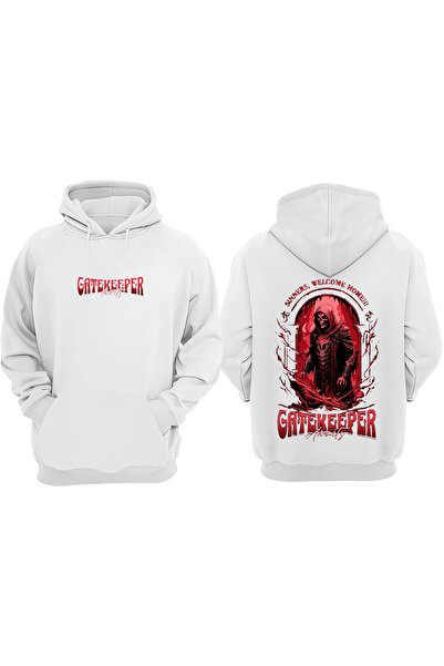 Anetos Getakeeper Design Бяла блуза с печат на гърба