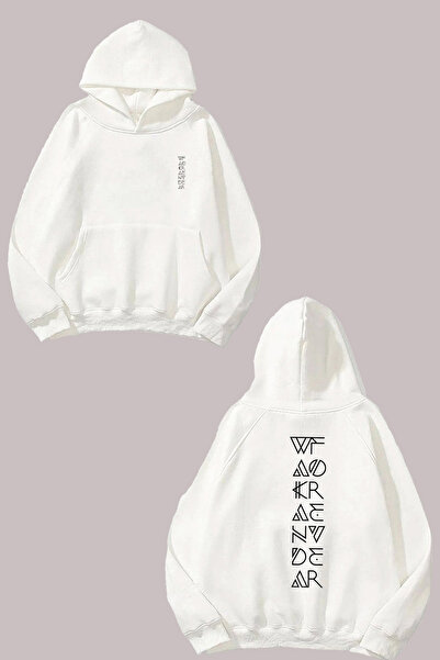 Anetos Tattoo Design Spate cu imprimeu Alb Swea tricou