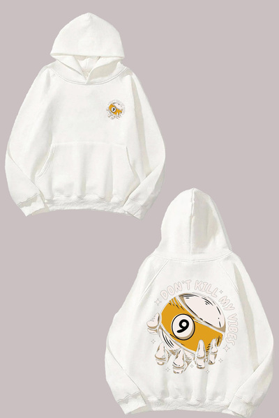 Anetos Бяла блуза с дизайн на билярдна топка отзад