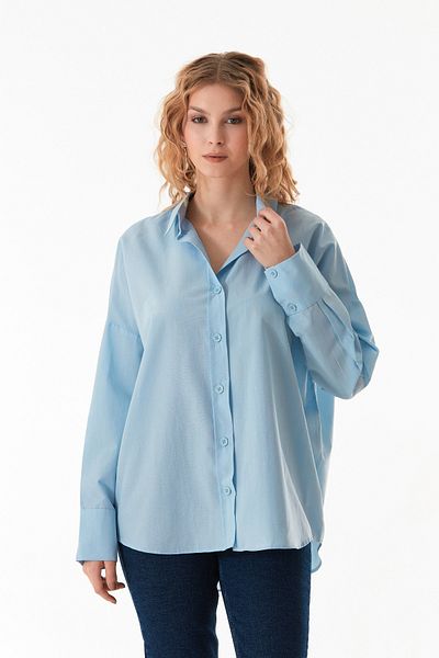 Fulla Moda Cămașă casual de bază cu spate lung