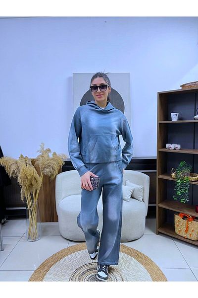 EGZOTİK ASORTİK Σετ αθλητική φόρμα με αντίκα μοτίβο