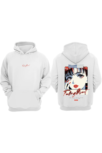 Anetos Feeling Streat Design Rucsac cu imprimeu Alb Swea tricou