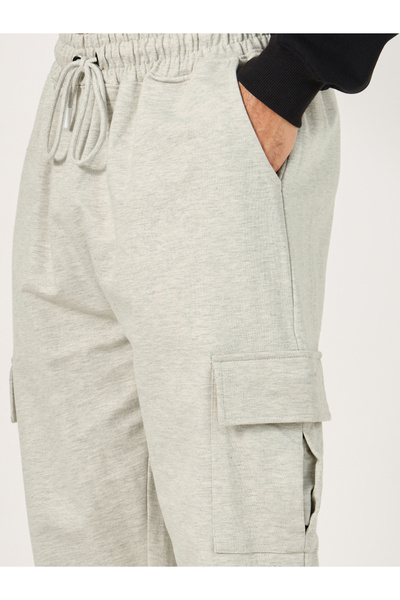 Styli Oversized Fit Cargo Joggers with Elasticated Hem