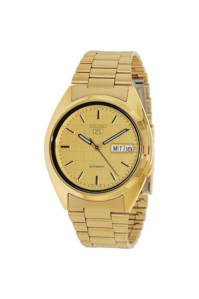 Seiko 5 Gold Automatic Snxl72K Men's Wristwatch