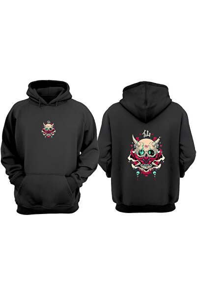 Anetos Design Fire Head Rucsac cu imprimeu Negru Swea tricou