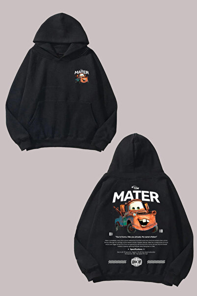 Anetos Μαύρο φούτερ Mater Design Backpack με τύπωμα